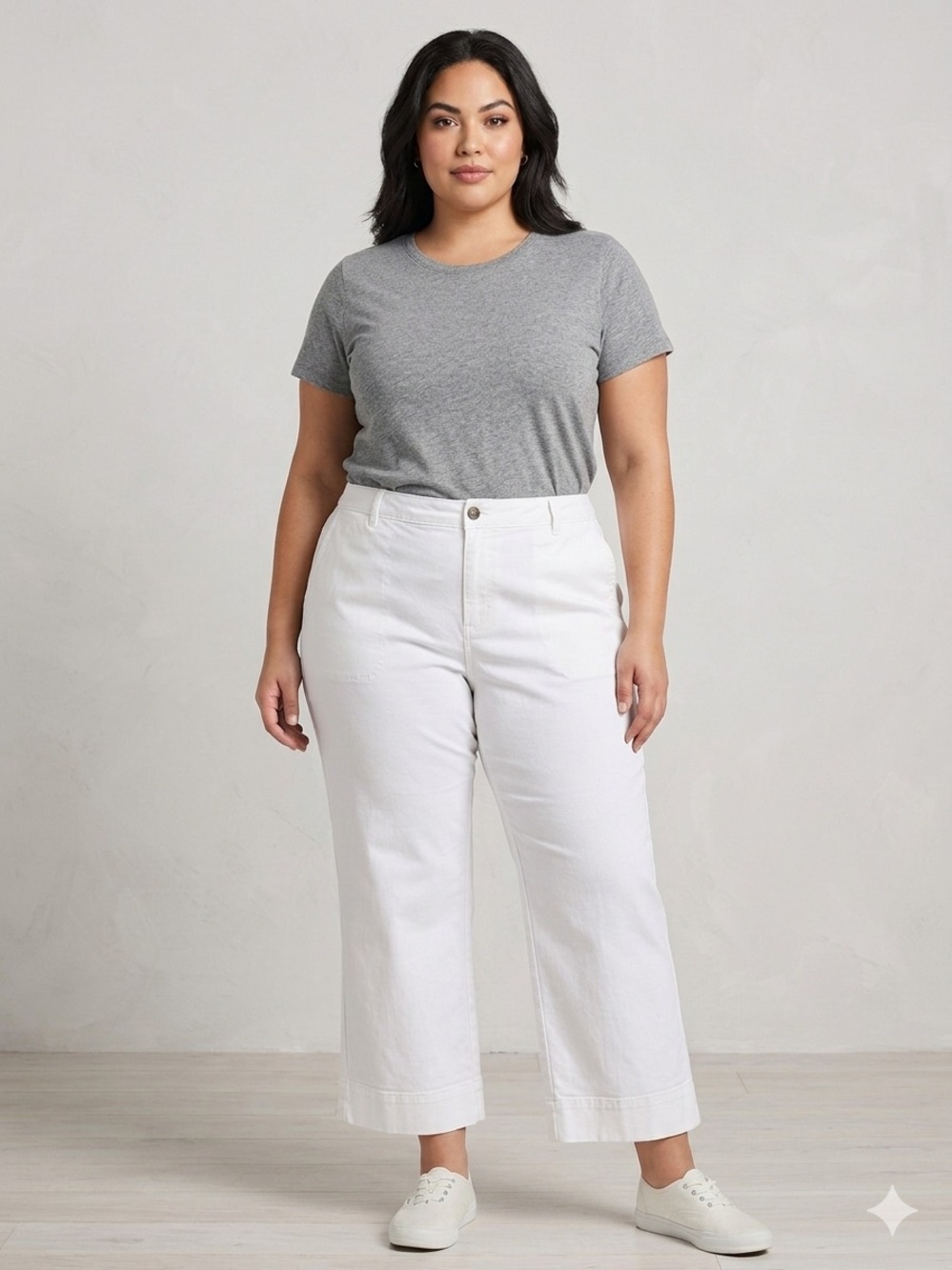 Old Navy White Wide Leg Cotton Pants